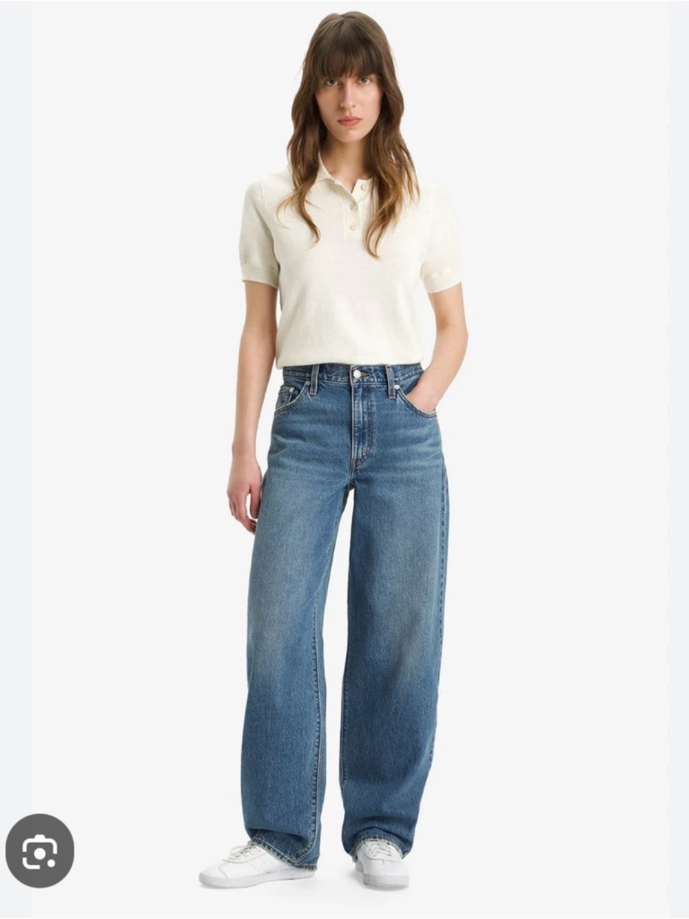 Levi's Baggy Dad Jeans in Blue Wash | Size 27/30